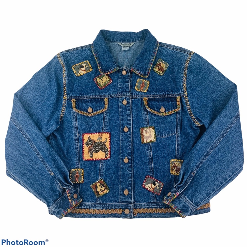 STONEBRIDGE Women's Denim Jacket Sz Large L